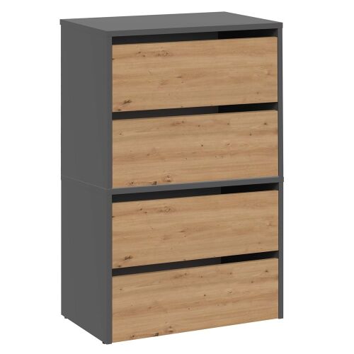 Dulap pentru pantofi MODO X2 ANTRACITE ARTISAN