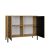 Cabinet KAMARO 2D SLIM stejar ARTISAN laturi canelate față 145822897