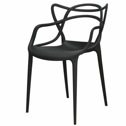 Újszerű! - Springos Mátrix étkezőszék, 125kg - Fekete 145824871