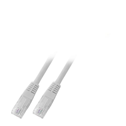 Patchcord RJ45 U/UTP 6. kategória PVC CCA szürke 1m