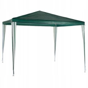 Fehér és zöld kerti pavilon 3x3 m