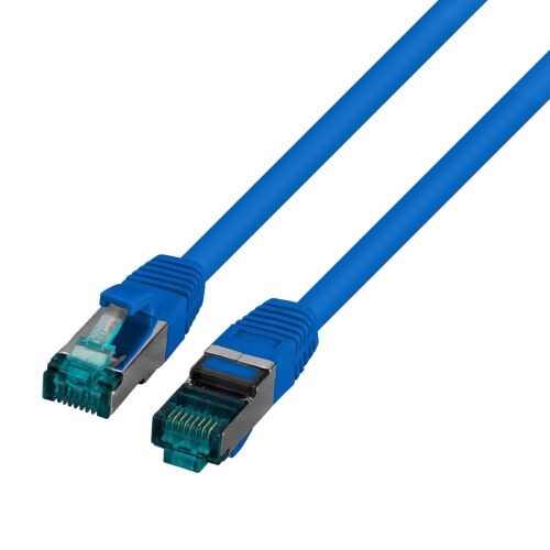 Patchcord RJ45 S/FTP kat. 6A LSZH kék 0,25m 145829238 - Patch kábel