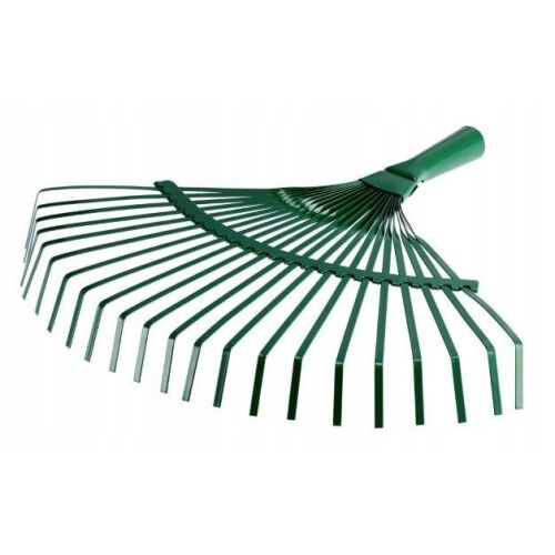 Kerti gereblye fűhöz és levelekhez, fém, 43 cm