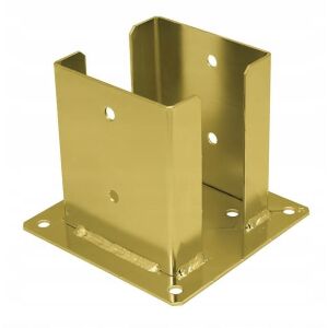 101x150x2,5 mm-es aranyozott, galvanizált cinkből készült rúdalap