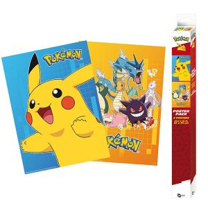 Pokémon Colourful Characters Posters 2-Pack 52 x 38 cm 145840535 - Plagáty