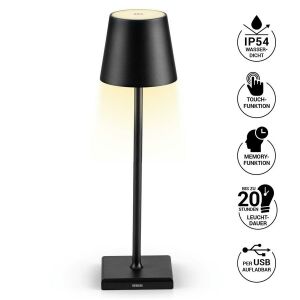 Maxx-World N8Werk LED stolová lampa s dotykovým tlačidlom 3V čierna 145850484 - Lampy&osvetlenie