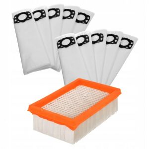 Sada filtrov a vreciek pre vysávače Kärcher WD4, WD5, WD6 - 10 kusov