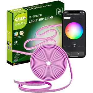 Calex Smart LED záhradný pásik, 5m RGB + teplá biela, 15W, IP44, viacfarebný, energetická trieda F 145855623 - Lampy&osvetlenie