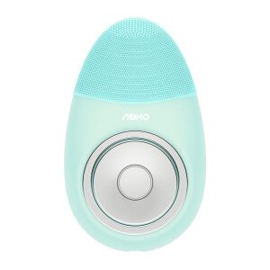 Perie electrica faciala Abko SV01 din silicon, incarcare USB, IPX7, Ultrasonic Albastru deschis 145855624 - Aparate si accesorii pentru infrumusetare