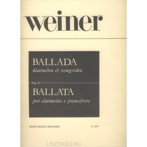 Weiner Leó: Ballada klarinétra, zongorakísérettel 145864267