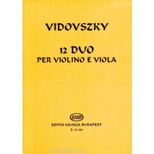 Vidovszky László: 12 duo per Violino e Viola 145864300 - Kotta