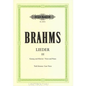 Johannes Brahms: Lieder III. tiefe 145864314 - Művészet & Építészet