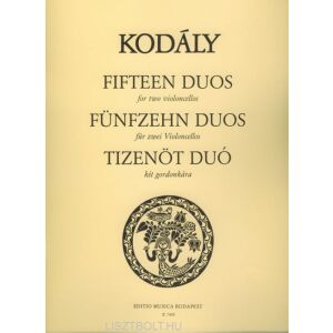 Kodály Zoltán: Tizenöt duó 2 csellóra 145864332 - Művészet & Építészet