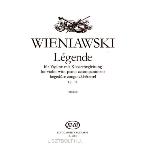 Henryk Wieniawski: Légende - hegedűre, zongorakísérettel 145864373