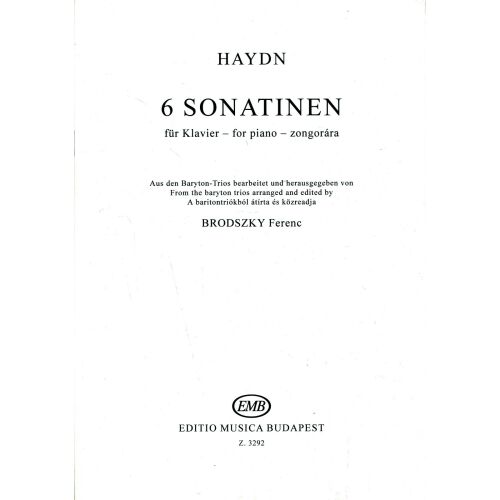Joseph Haydn: 6 Sonatinen - zongorára 145864420