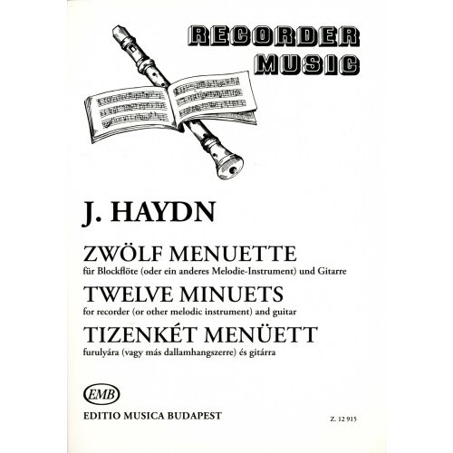 Joseph Haydn: Tizenkét Menüett furulyára (vagy más dallamhangszerre) és gitárra 145864426