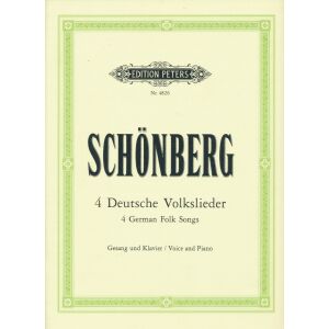 Arnold Schönberg: 4 Deutsche Volkslieder (énekhangra, zongorakísérettel) 145864433 - Művészet & Építészet