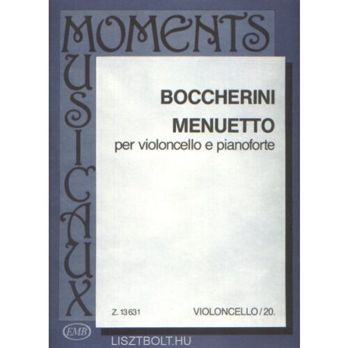 Luigi Boccherini: Menuet csellóra 145865015