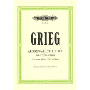Edvard Grieg: Ausgewählte Lieder - Mittlere Stimme 145865052 - Kotta