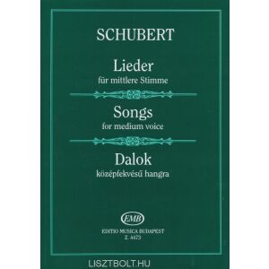 Franz Schubert: Dalok középfekvésű hangra 145865310 - Kotta