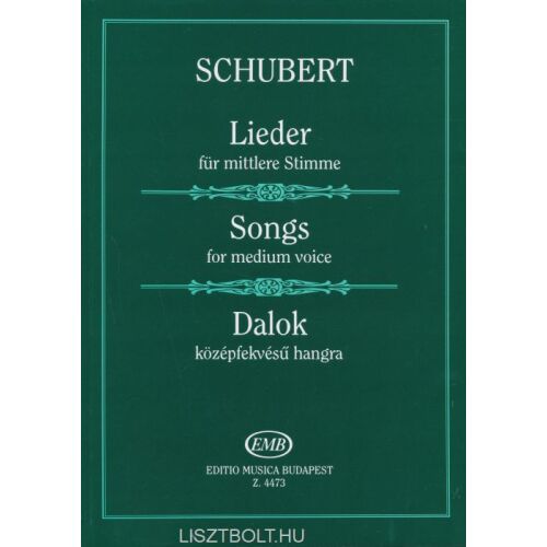 Franz Schubert: Dalok középfekvésű hangra 145865310