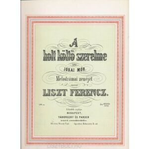 Liszt Ferenc: A holt költő szerelme - zongorára (reprint) 145865651 - Kotta