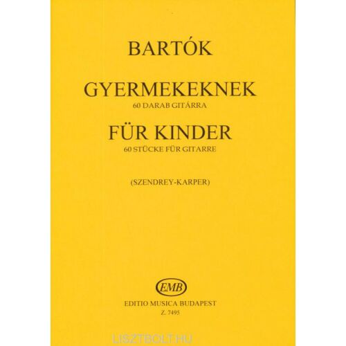 Bartók Béla: Gyermekeknek gitárra 145866468