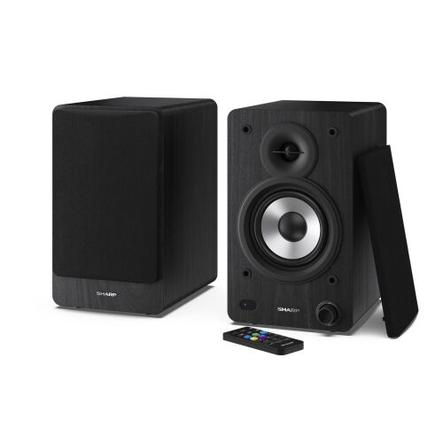 Sharp Bookshelf Speakers hangfal 2-utas Fekete Vezetékes és vezeték nélküli 60 W (CP-SS30BK)