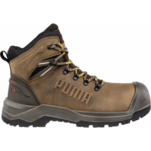 Puma Iron HD Brown Mid S3S munkavédelmi bakancs, oldalnézet - Munkavédelmi bakancs