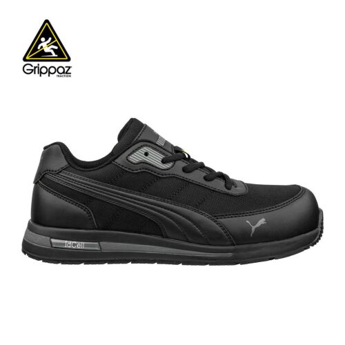 Puma Epic BLK Low S3S Munkavédelmi cipő - Fekete munkavédelmi sneaker Grippaz talppal - Munkavédelem