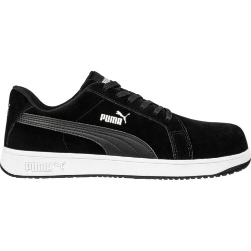 Puma Iconic Black Low S1PL Munkavédelmi Cipő - Oldalnézet - Puma