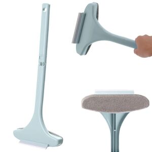 Perie de geamuri universală 2 în 1 cu racletă, verde 145882531 - Produse de curățare generală