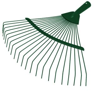 Greblă de grădină din metal verde în formă de evantai, 36 cm 145883582 - Unelte de grădină
