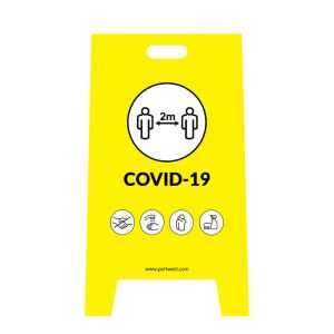 CV92 - Covid biztonsági előírásokra figyelmeztető tábla 145885572 - Jelölés & Figyelmeztetés