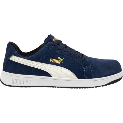 Puma Iconic Suede Navy Low S1PL ESD FO HRO SR munkavédelmi cipő 145888035