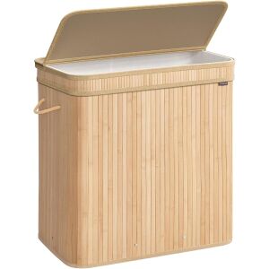 Košara za rublje od bambusa, 41,5 x 62,5 x 61 cm, 150 l, prirodno bež boje | SONGMICS 145889031 - SONGMICS