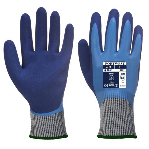 Portwest AP81 Liquid Pro HR Cut Kesztyű, kék, vágásbiztos munkavédelmi kesztyű - Munkavédelmi kesztyű
