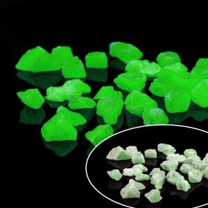 Zöld foszforeszkáló kavicsok világító dekorációhoz, szemcseméret 15-25 mm, 200 g 145891462 - Dekorációs kő