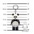 LEGO Panda Guy kulcstartó mérettáblázat