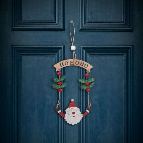 Family 58545A Karácsonyi dekoráció - Fa, mikulás - 13 x 17 cm 145930295