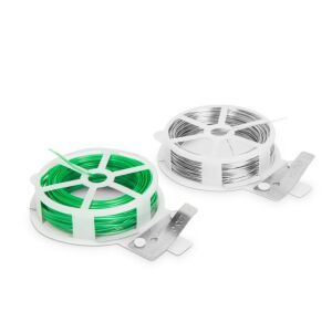 Garden of Eden 11315 Kötöző/vágó fémhuzal tekercs szett vágókéssel - 2 x 20 m 145930947 - Kötözőgép