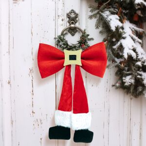 Family 58949 Karácsonyi dísz - masni, glitteres övcsattal - 25 x 40 cm