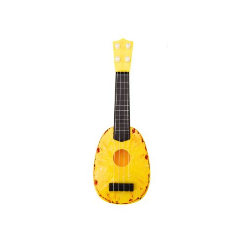 ?Ukulele gyerekeknek minigitár 4 húros ananász témájú sárga gitár 15″