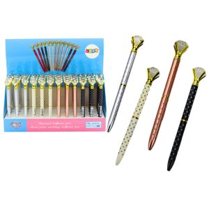 Gyémánt golyóstoll pontozott kék utántöltő 0,7 mm-es keverék