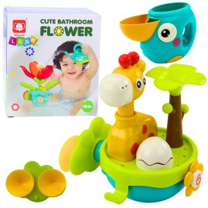 Fürdőjáték Zsiráf szenzoros interaktív tapadókorongok színes