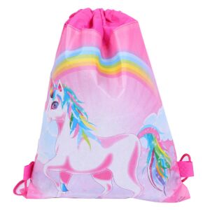 Iskolai cipőtáska Tornaruha Rainbow Unicorn 35x27 cm