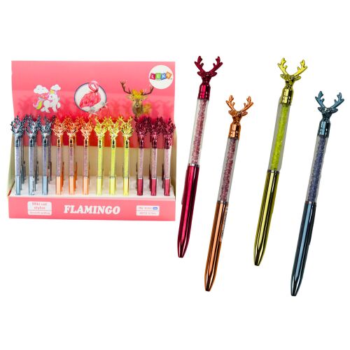 Szarvas golyóstoll kék fekete utántöltő 0,7 mm keverék 145933949