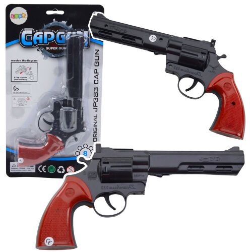 Sapka Revolver Fegyver Kellék Lövés Hangja Fekete 145934584