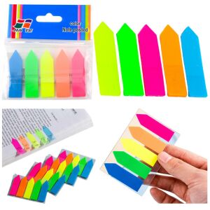 Öntapadó színes nyilak indexkártyák 45x12mm