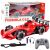 Piros RC Formula autó füsthatással, távirányítóval és akkumulátorral